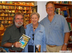 Key West Island Books Book Signing Jan 2012 Stairway to the Bottom Nancy and David